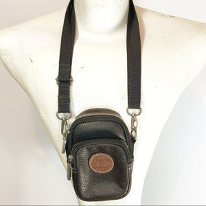 Roots belt bag & crossbody brown leather 2 pockets